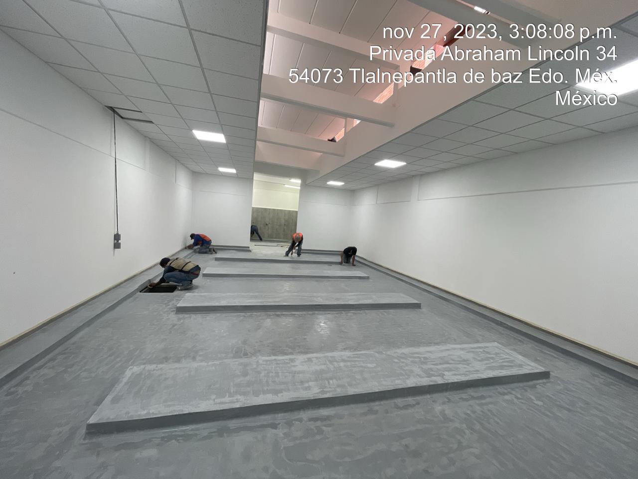 Piso epóxico zona de tránsito